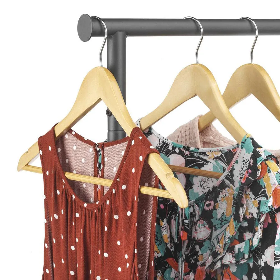 2-Rod Garment Rack - Gunmetal