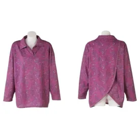 Adaptive Long Sleeved Ladies Polo Petal Back Clothing