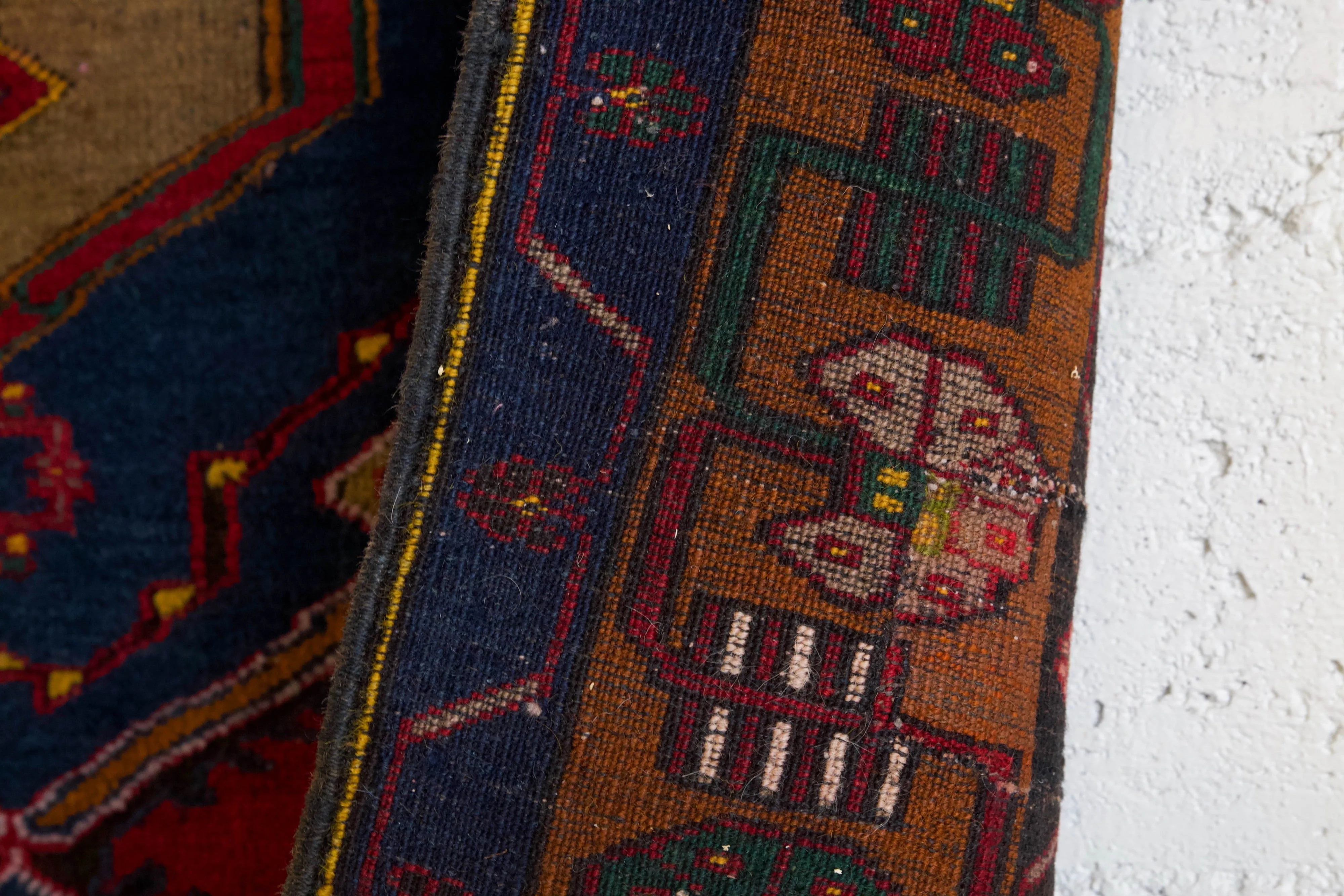 Antique Turkish Adana Yoruk Rug 3'8"x7'