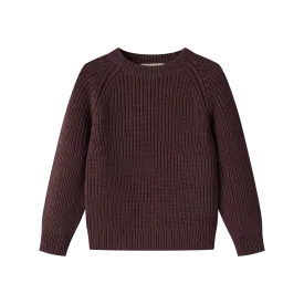 CHUNKY SWEATER-MULBERRY