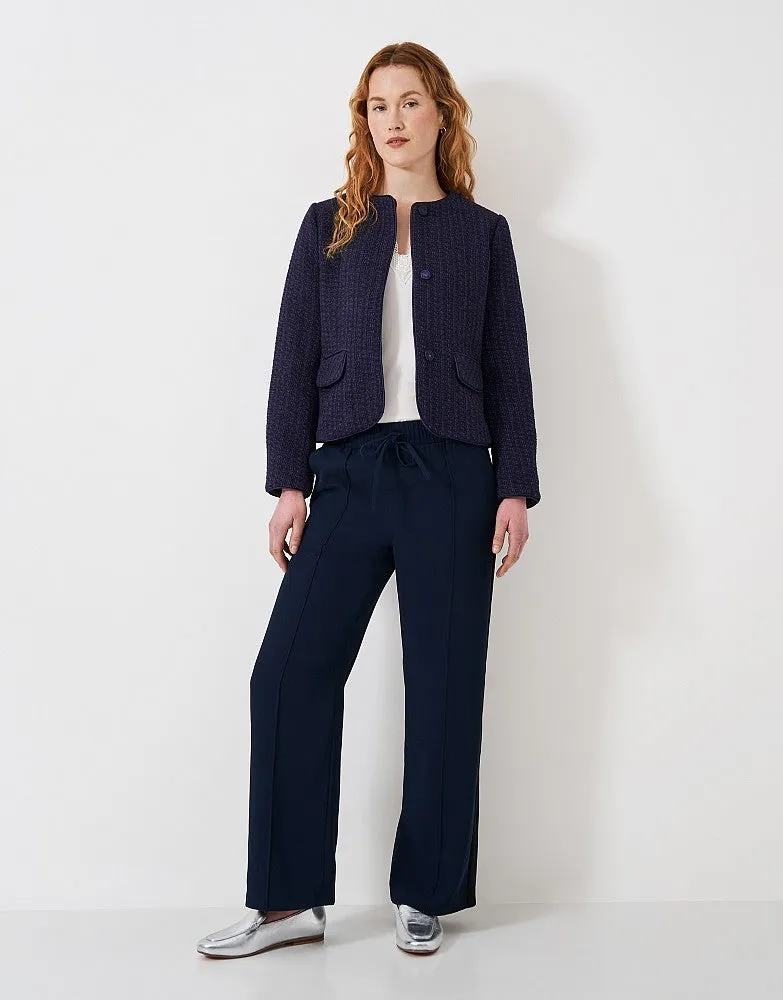 Crew Clothing Textured Collarless Jacket