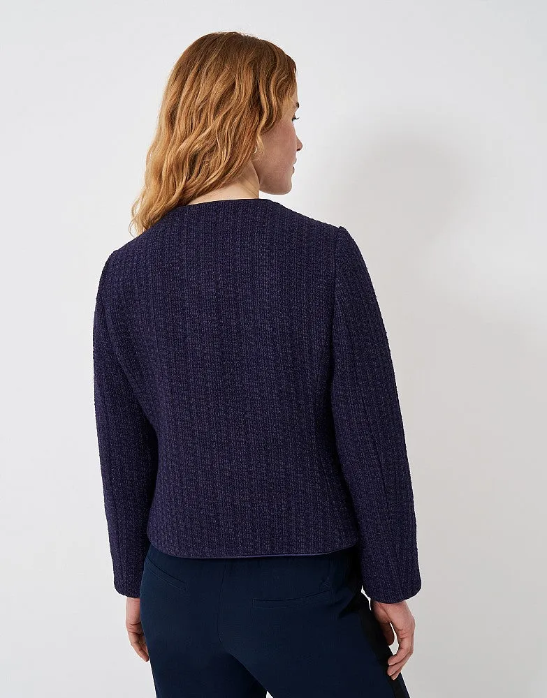 Crew Clothing Textured Collarless Jacket