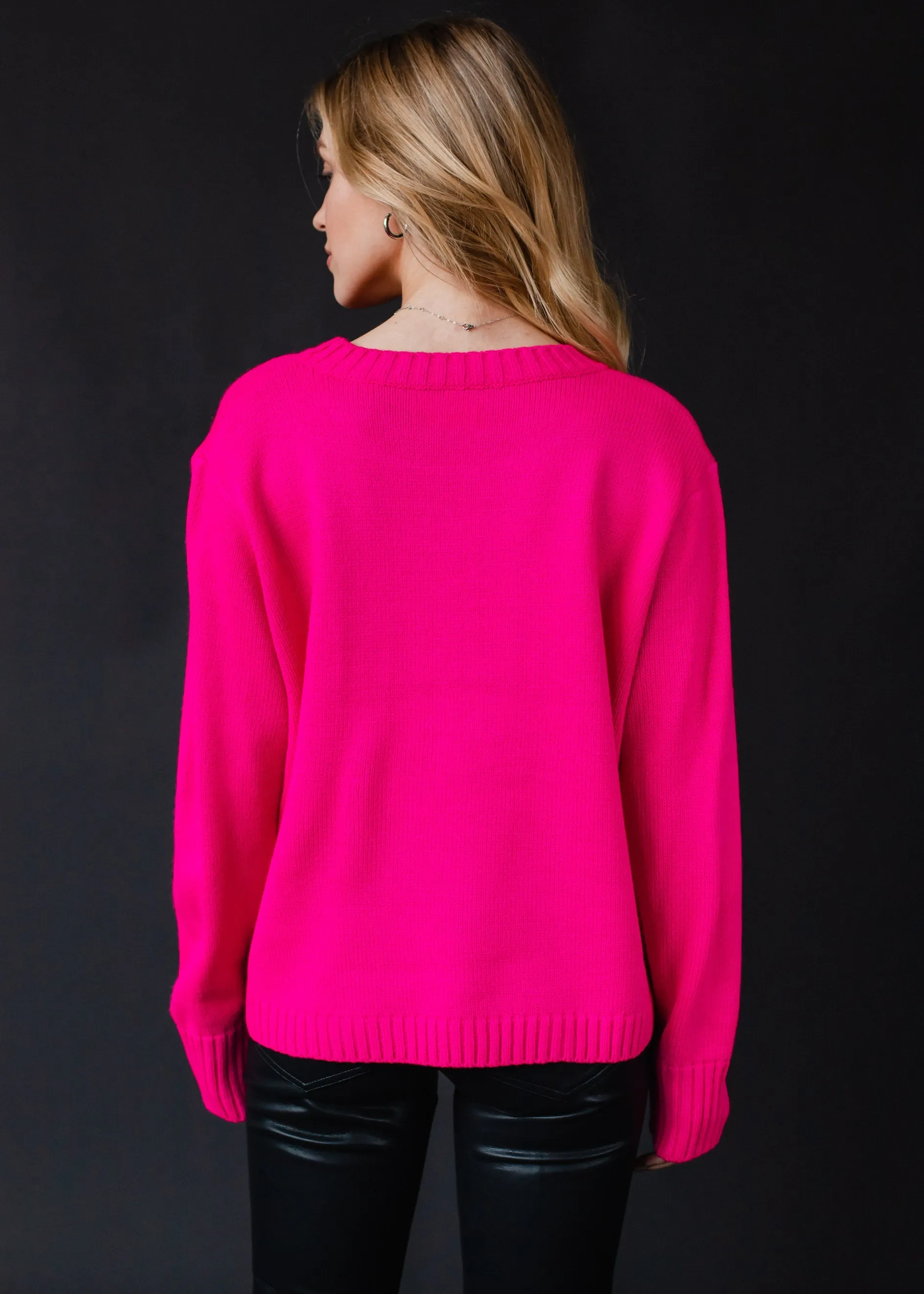Frosted Melon Ski Sweater