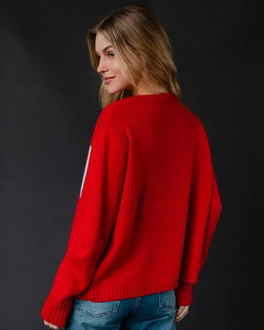 Frosty Holly Ski Sweater