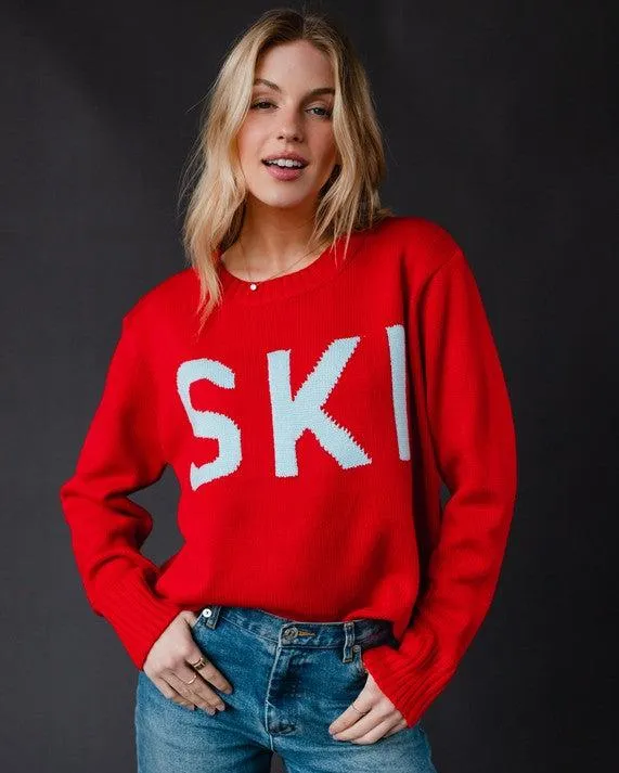 Frosty Holly Ski Sweater
