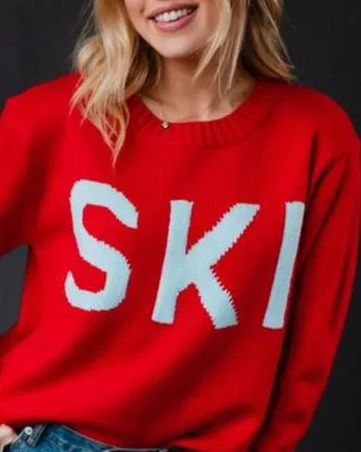 Frosty Holly Ski Sweater