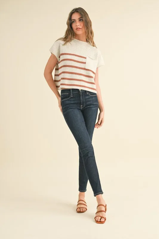 Kenzy Striped Knit Top