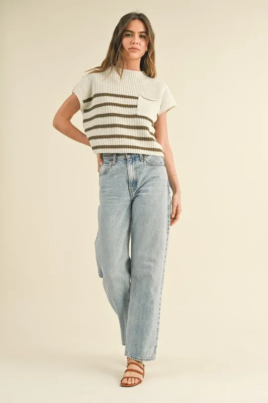 Kenzy Striped Knit Top