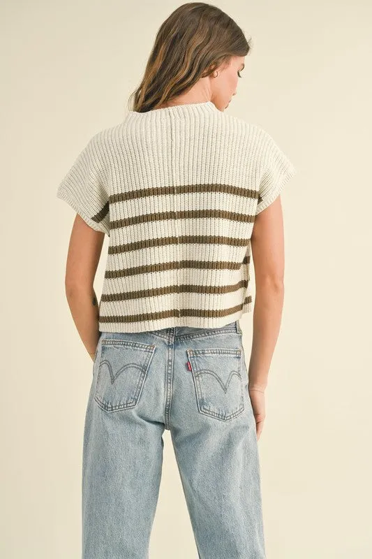 Kenzy Striped Knit Top