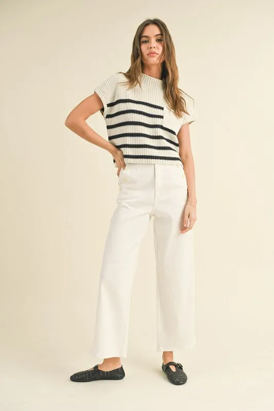 Kenzy Striped Knit Top