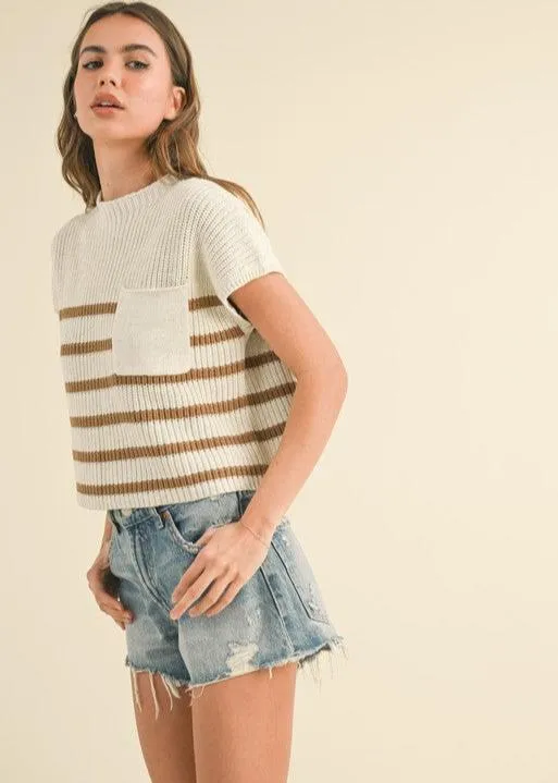 Kenzy Striped Knit Top