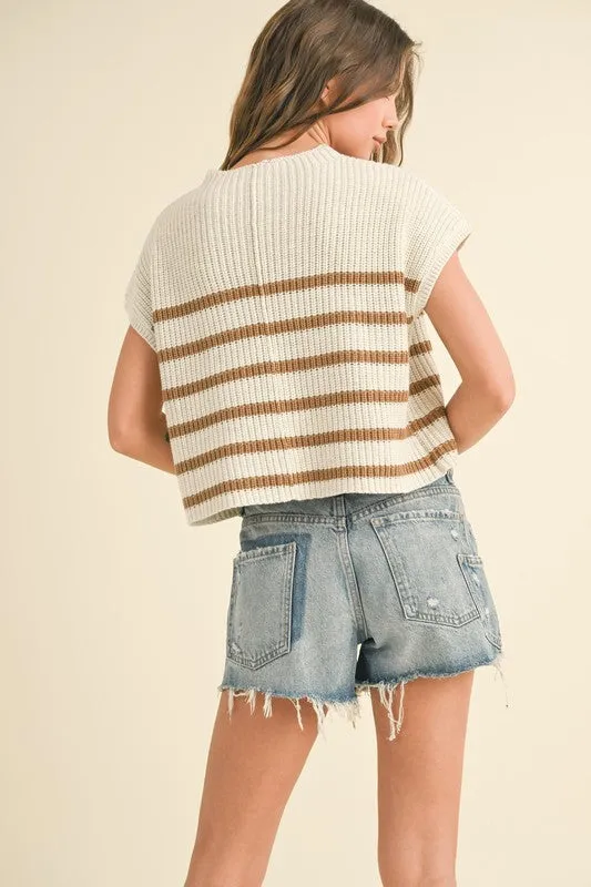 Kenzy Striped Knit Top