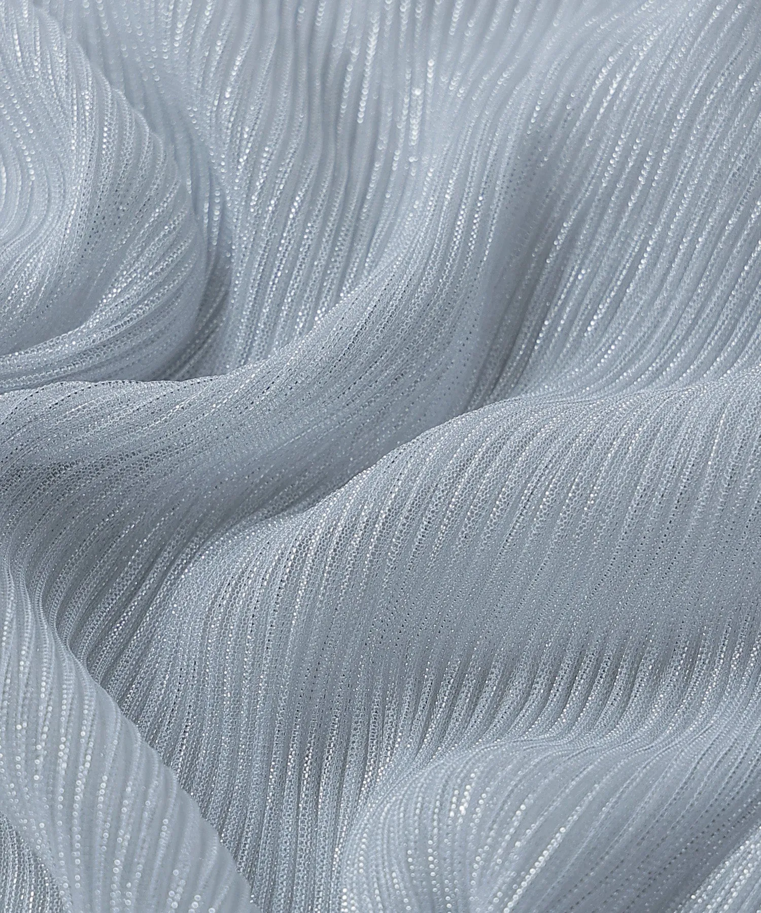 Lame sheer pleats tops