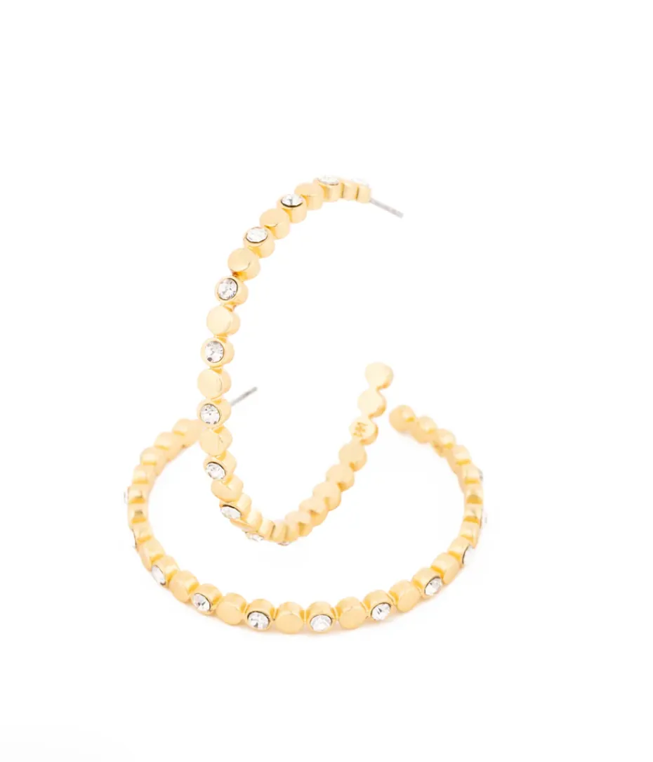 Michelle McDowell Gianna Large Gold Hoops