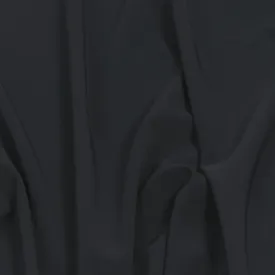 Mid-Weight Poly Black Twill 370