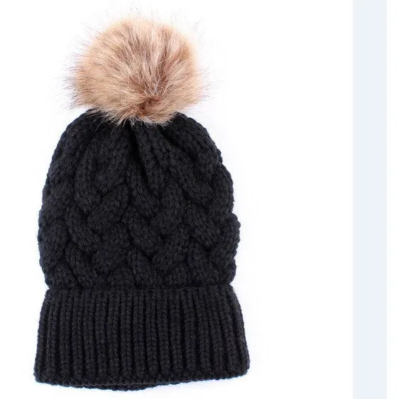 Mother & Baby Winter Warm Hats Set