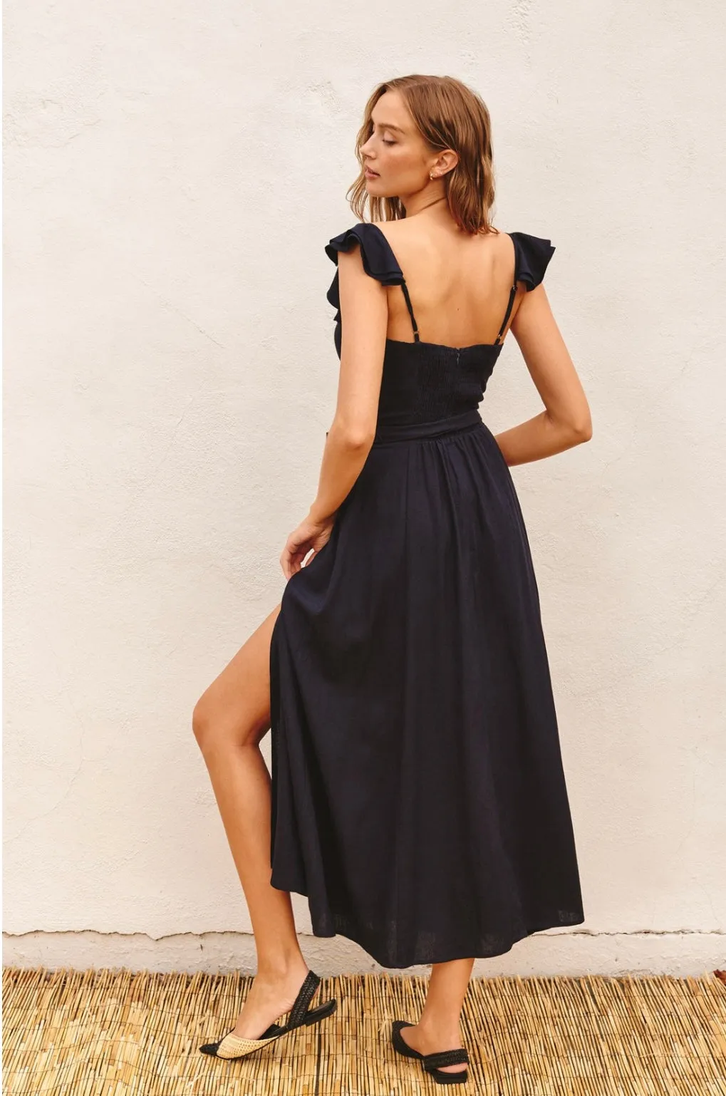 Navy Corset Dress - Premium Clothing 