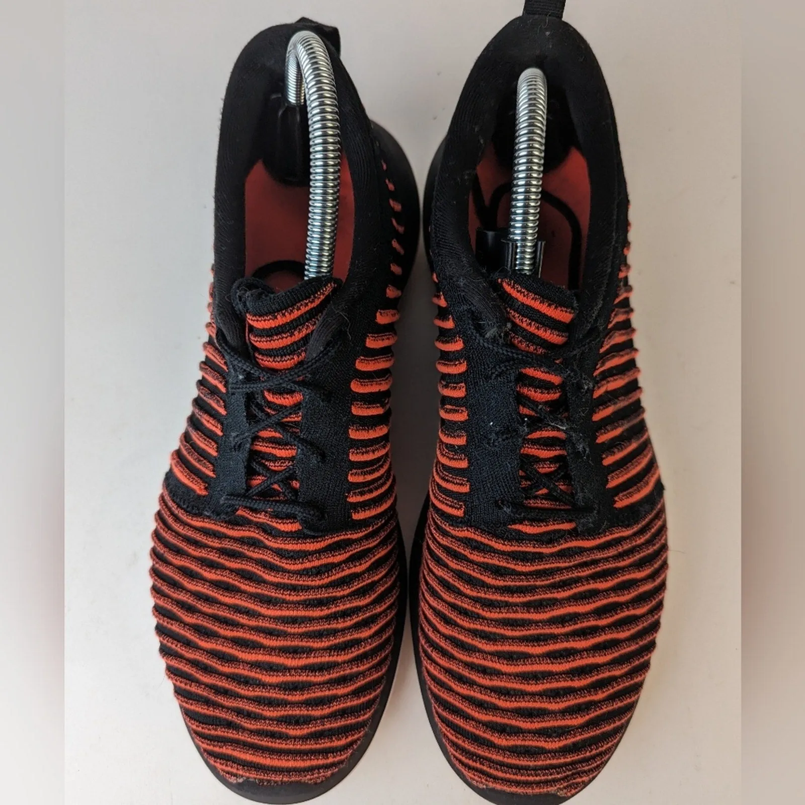 Nike Roshe Flyknit " Black Bright Crimson" - 10