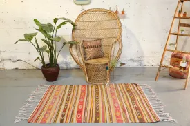 Old Anatolian Kilim 3.6ftx5.6ft
