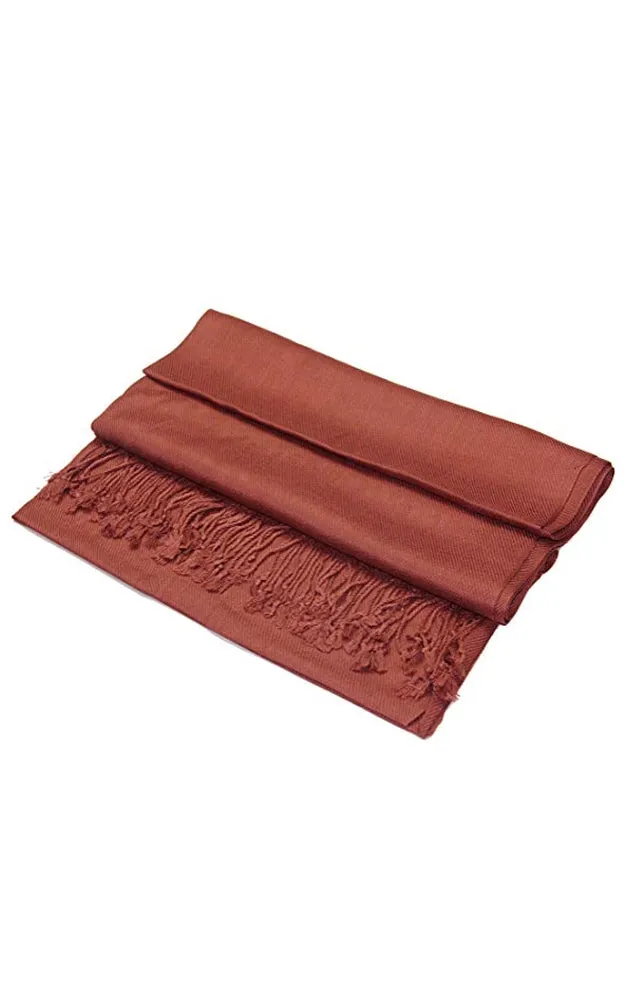 PP001-07 Coffee Pashmina Scarf