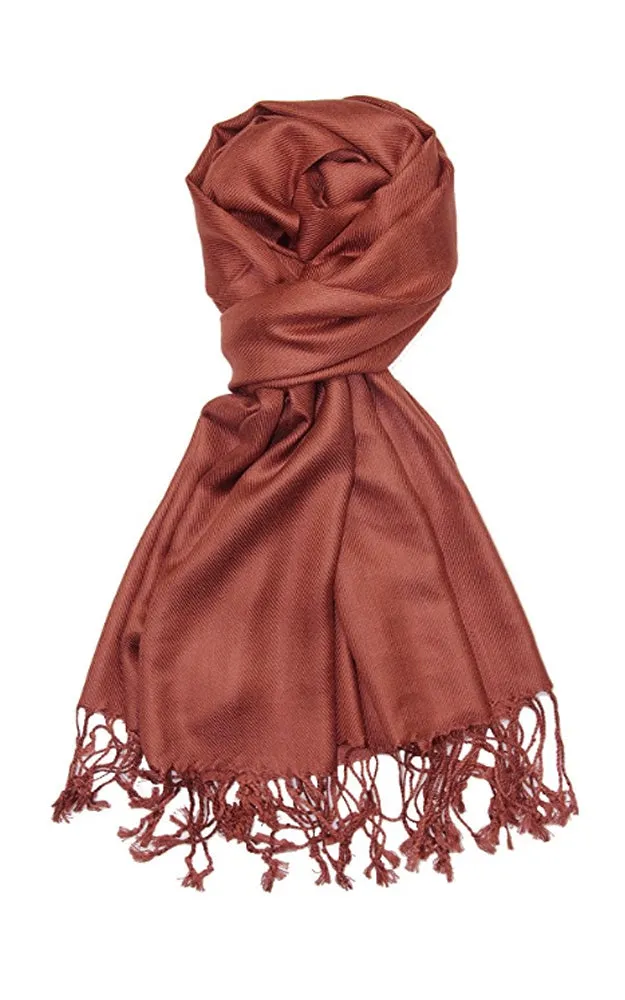 PP001-07 Coffee Pashmina Scarf