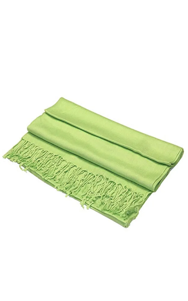 PP001-12 Apple Green Pashmina Scarf