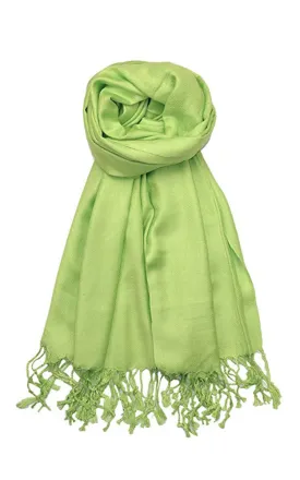 PP001-12 Apple Green Pashmina Scarf