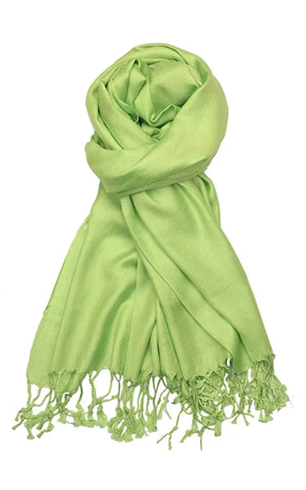 PP001-12 Apple Green Pashmina Scarf