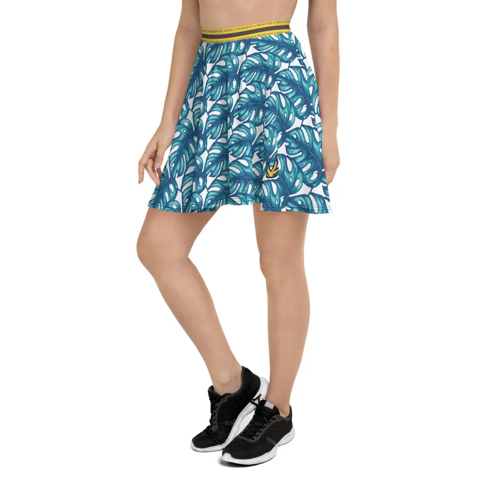 Rotten Banana Clothing Skater Skirt Aqua Blue