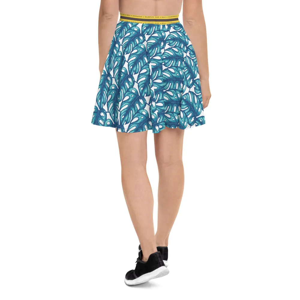 Rotten Banana Clothing Skater Skirt Aqua Blue