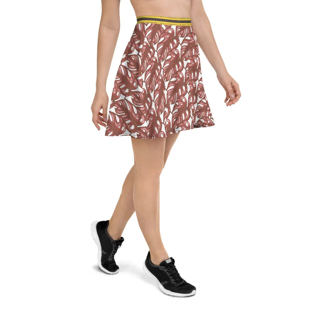 Rotten Banana Clothing Skater Skirt Coral