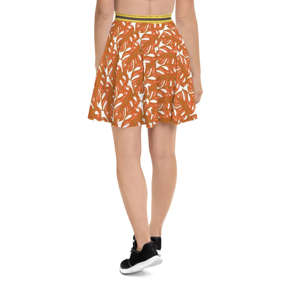 Rotten Banana Clothing Skater Skirt Peach