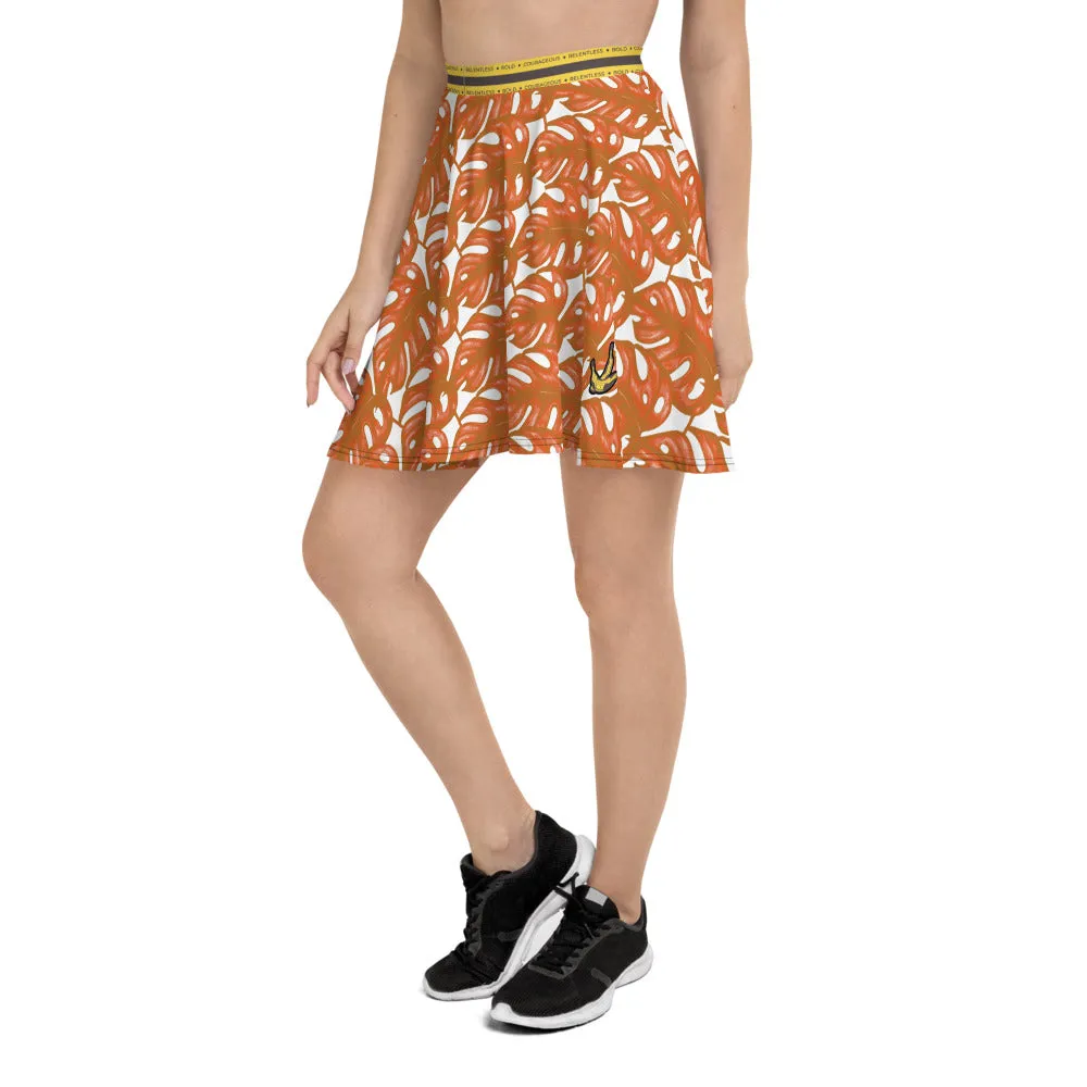 Rotten Banana Clothing Skater Skirt Peach