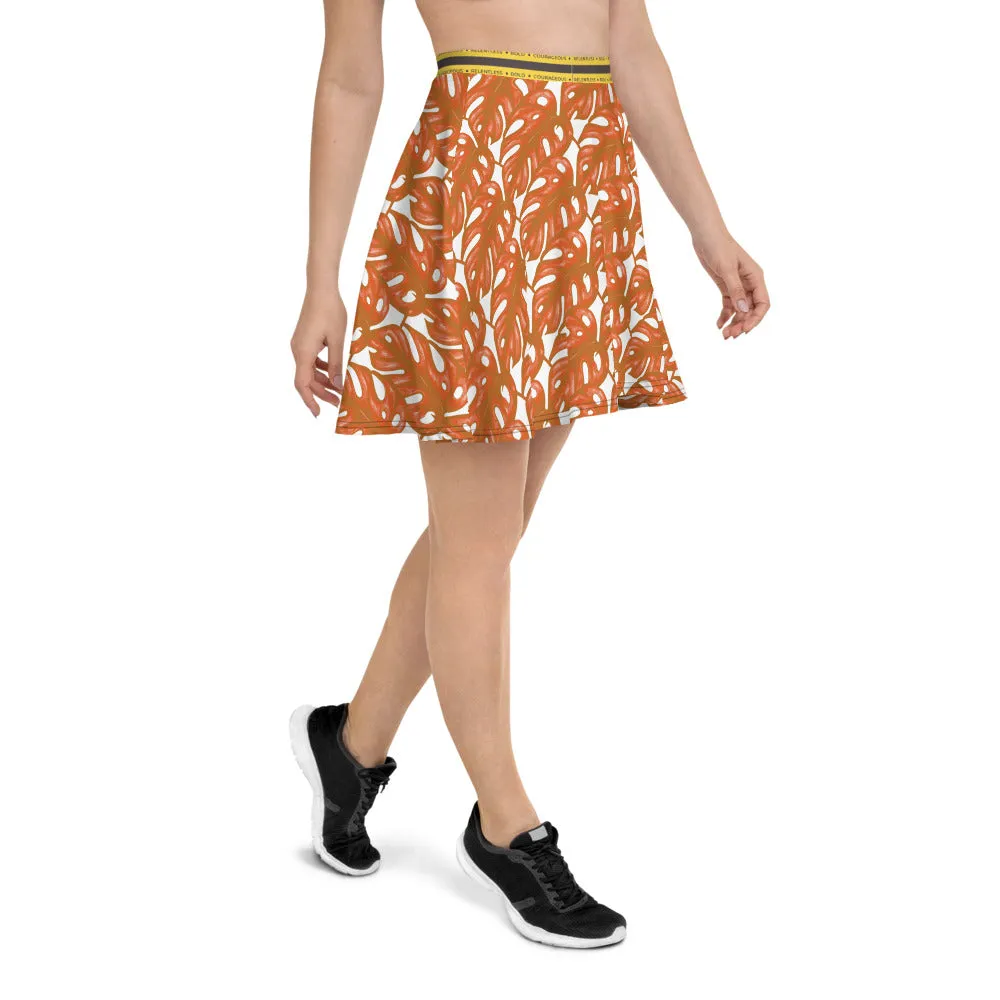 Rotten Banana Clothing Skater Skirt Peach