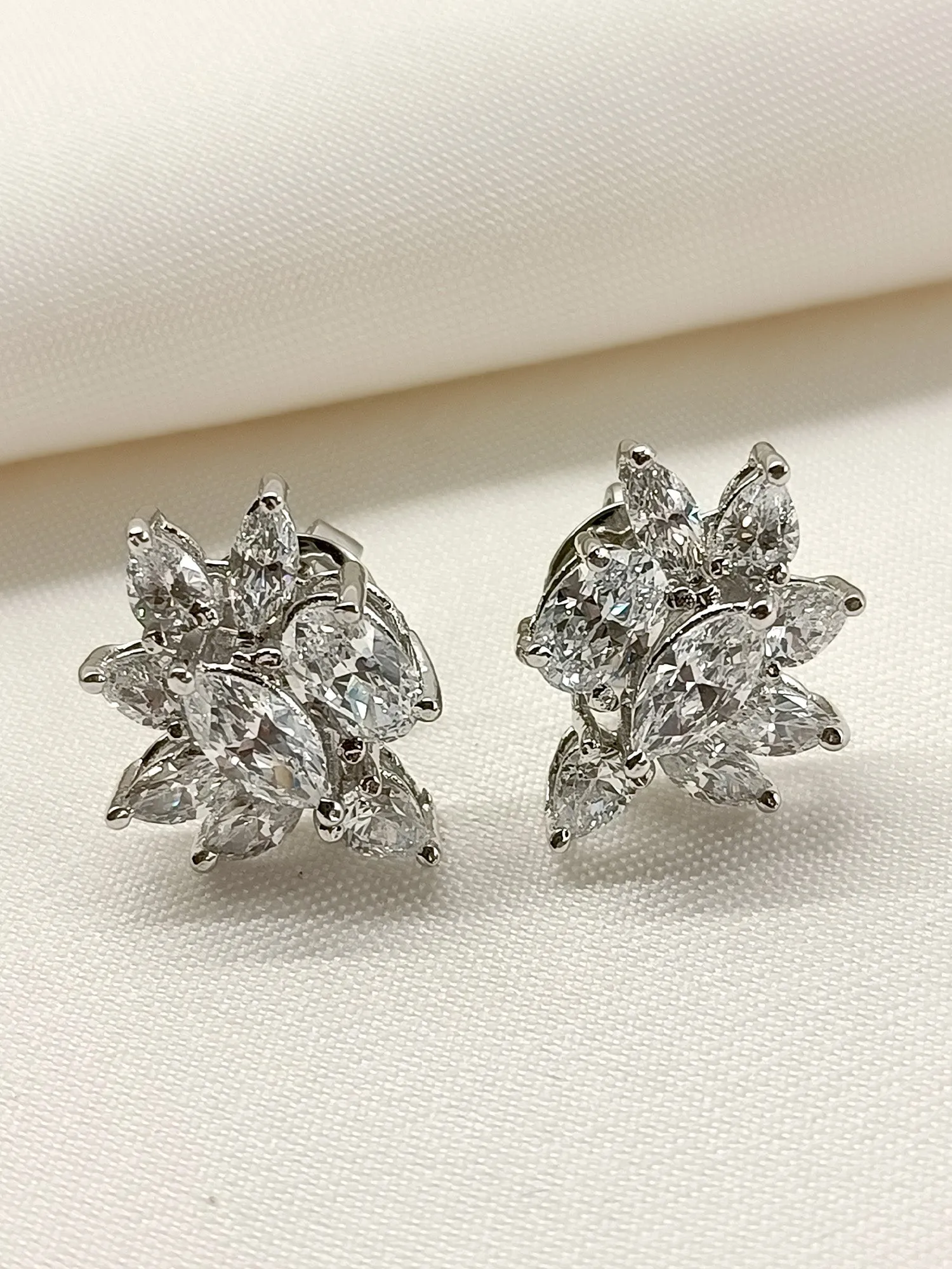 Sabra 92.5 Silver Swarovski Stone Tops
