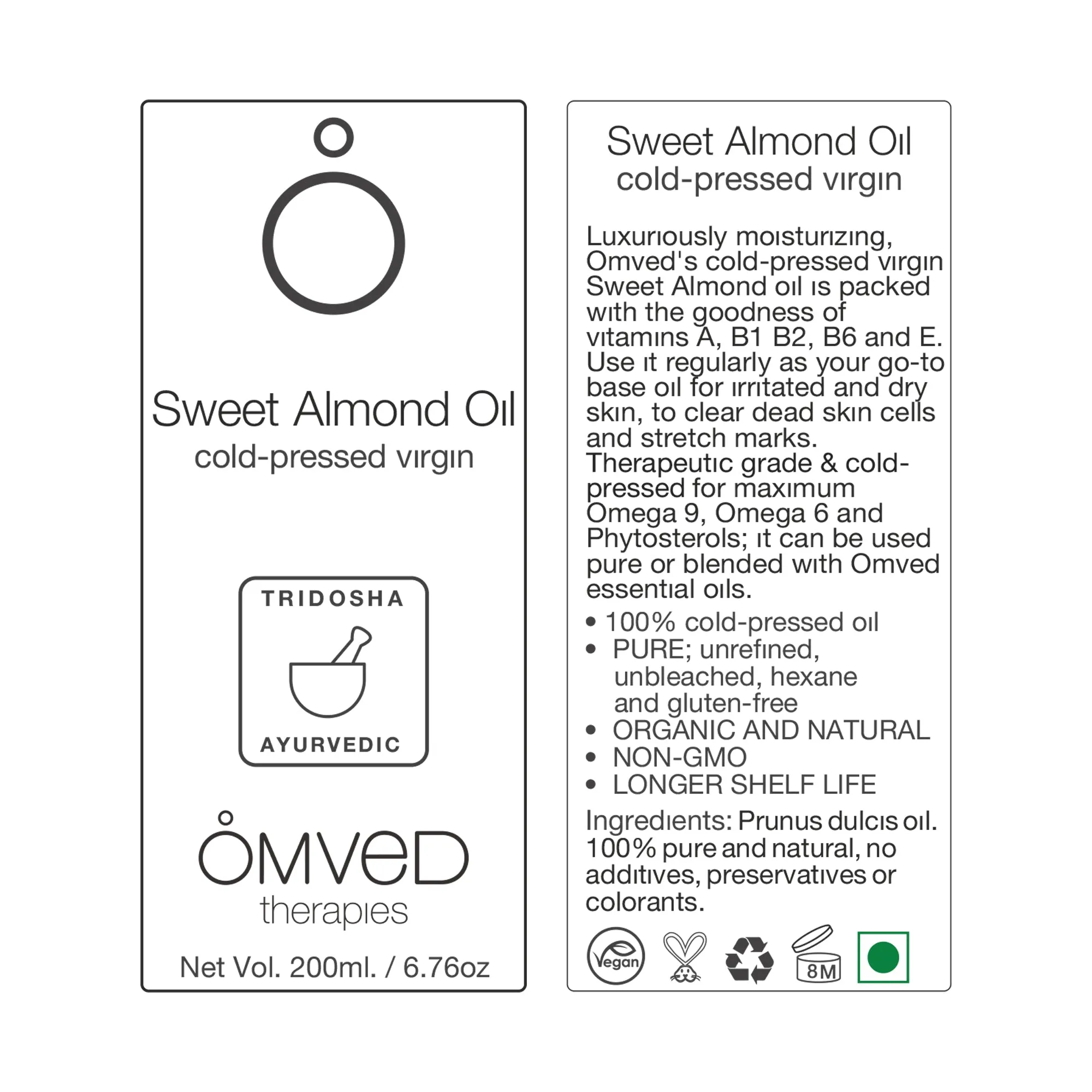 Sweet Almond Oil Cold-Pressed Virgin