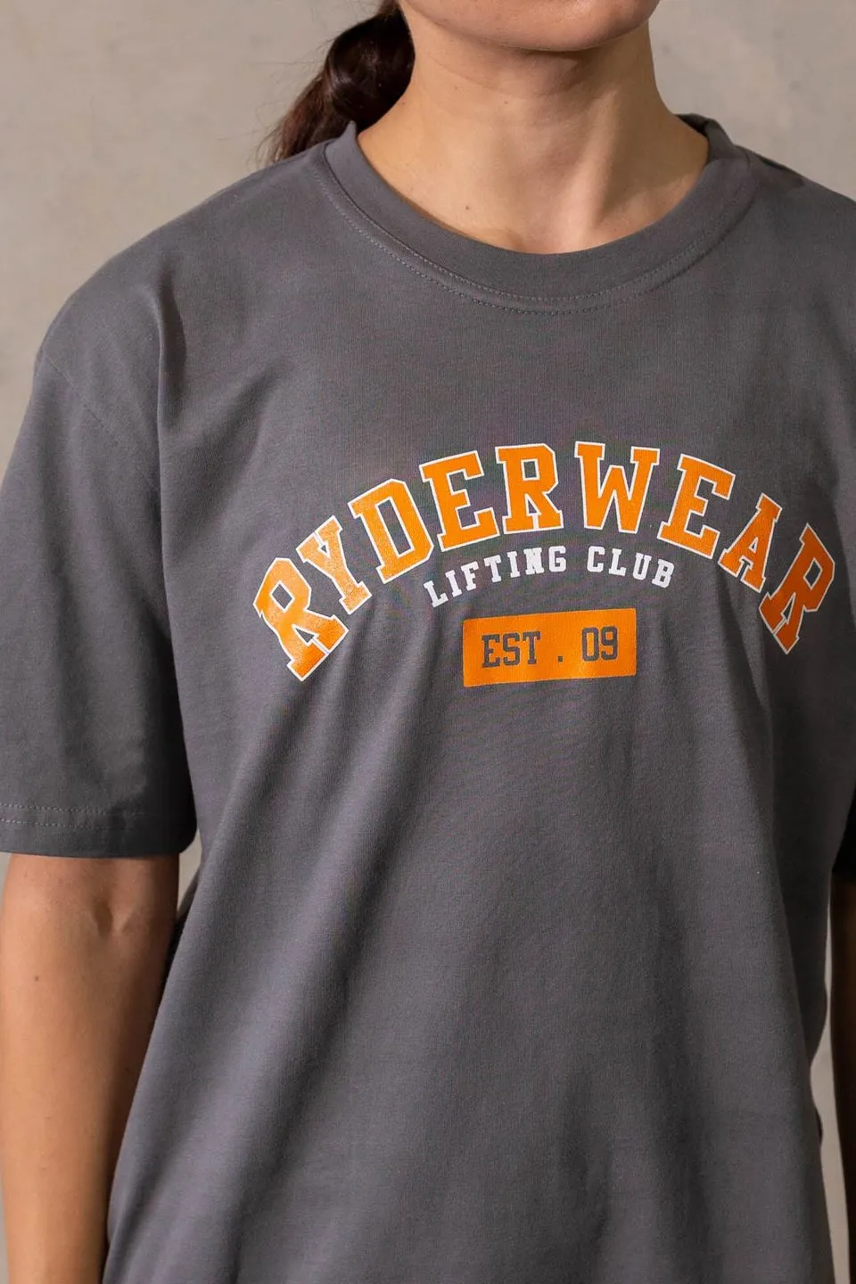 Varsity Oversized T-Shirt | Charcoal