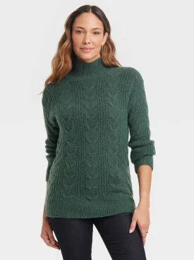 Women's Textured Sweaters,Green